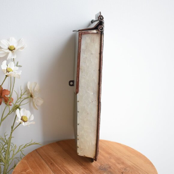 Vintage Rustic Silver Galvanized Metal Mailbox Country Farmhouse Decor - Picture 10 of 16